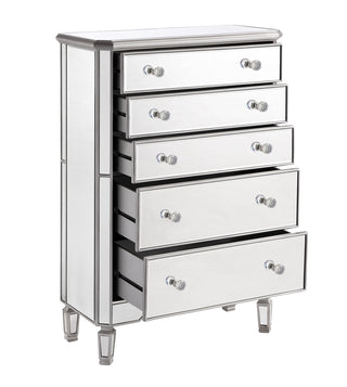 5 Drawer Cabinet 33 in. x 16 in. x 49 in. in silver paint