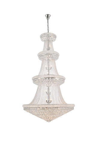 Primo 48 light Chrome Chandelier Clear Royal Cut Crystal