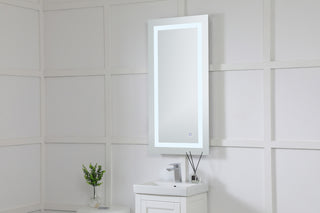 Helios 20in x 40in Hardwired LED mirror with touch sensor and color changing temperature 3000K/4200K/6400K