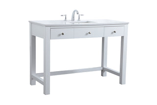 48 Inch ADA Compliant Bathroom Vanity In White