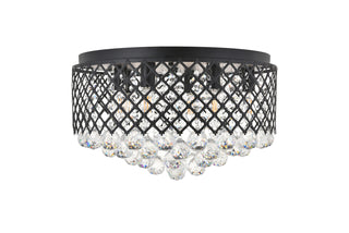 Tully 6 light Matte Black Flush Mount