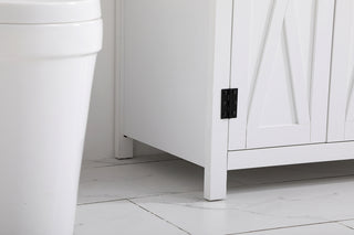 36 inch bathroom Vanity in White with Backsplash