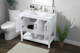 36 Inch SIngle Bathroom Vanity In White