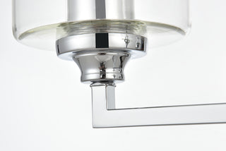 Mayson 4 light Chrome and Clear Bath Sconce