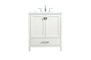 30 inch Single bathroom vanity in white