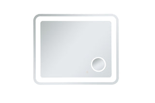 Lux 30in x 36in Hardwired LED mirror with magnifier and color changing temperature 3000K/4200K/6000K