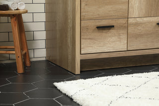 42 inch Single bathroom vanity in natural oak