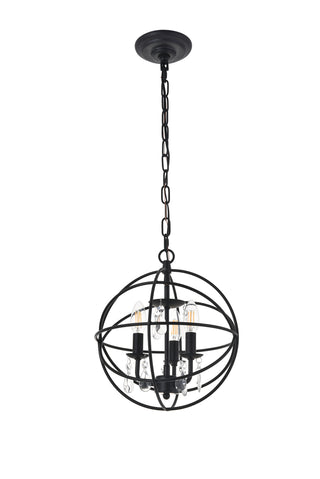 Wallace 3 light Matte Black Pendant