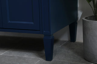 36 inch Single bathroom vanity in blue