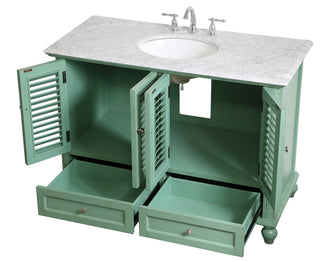 48 inch Single Bathroom Vanity in Vintage Mint