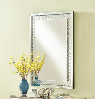 Sparkle 31 in. Contemporary Rectangle Mirror in Clear