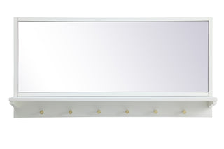 Entryway mirror with shelf  42 inch x 21 inch in white