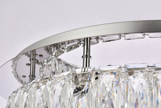 Monroe 22 inch LED Single flush mount in chrome