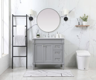 36 inch Single bathroom vanity in grey