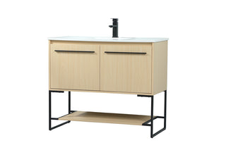 40 inch Single bathroom vanity in maple