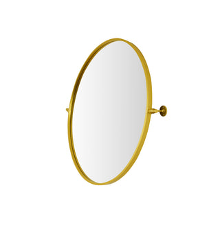 Round pivot mirror 30 inch in gold