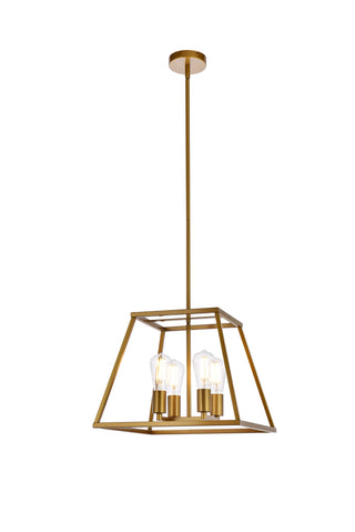 Declan 16 inch pendant in brass