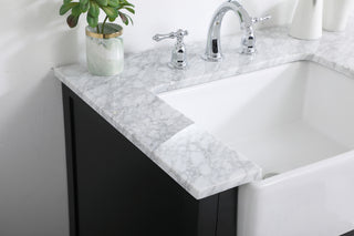 36 inch Single bathroom vanity in black