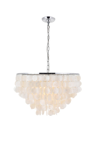 Selene 6 light Chrome Pendant