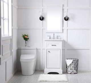 19 in. Single Bathroom Vanity set in white