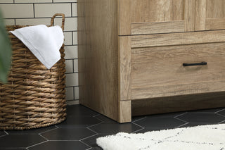 42 inch Single bathroom vanity in natural oak