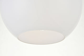 Baxter 1 Light Chrome Flush Mount With Frosted White Glass