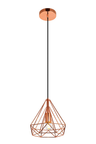 Jago Collection Pendant D9.8 H9.8 Lt:1 Copper Finish