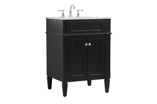 24 inch Single bathroom vanity in Black