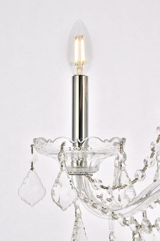 Verona 5 light Chrome Chandelier Clear Royal Cut Crystal