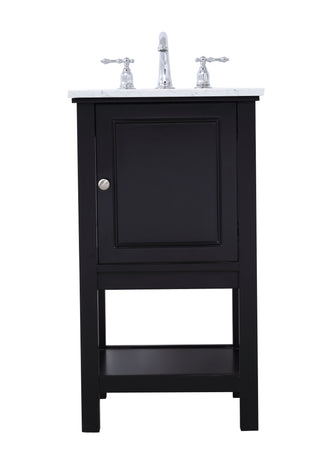 19 in. Single bathroom vanity set in Black