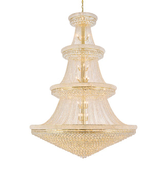 Primo 66 light Gold Chandelier Clear Royal Cut Crystal