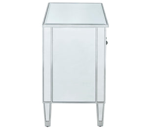 Cabinet 2 doors 24in. W x 16in. D x 26in. H in antique silver paint