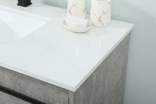 40 inch Single bathroom vanity in concrete grey