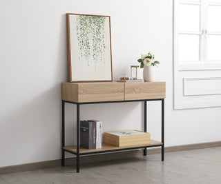 42 inch console table in mango wood