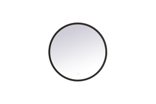 Pier 21 inch LED mirror with adjustable color temperature 3000K/4200K/6400K in black