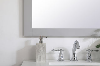 Aqua rectangle vanity mirror 30 inch in Grey