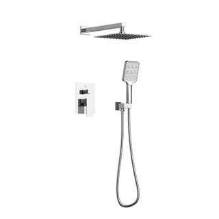 Petar Complete Shower Faucet System with Rough-in Valve in Chrome