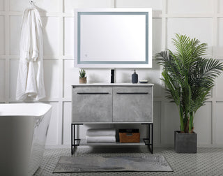 40 inch  Single Bathroom Vanity in Concrete Grey