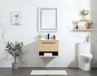 24 inch Single bathroom vanity in maple