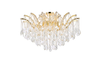 Maria Theresa 8 light Gold Flush Mount Clear Royal Cut Crystal