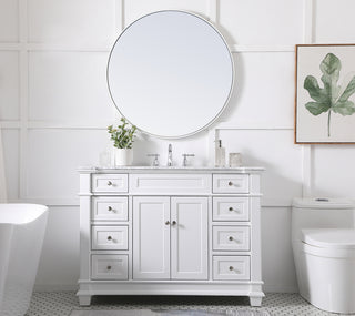 48 inch Single Bathroom Vanity set in White