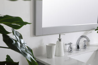 Aqua square vanity mirror 36 inch in Grey