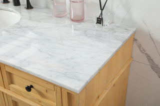 60 inch Single bathroom vanity in natural wood