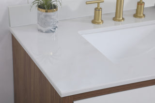 36 inch bathroom Vanity in White with Backsplash