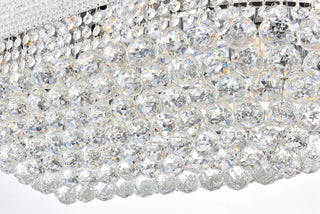 Primo 24 light Chrome Flush Mount Clear Royal Cut Crystal