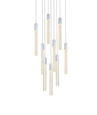 Weston 9 lights pendant in chrome