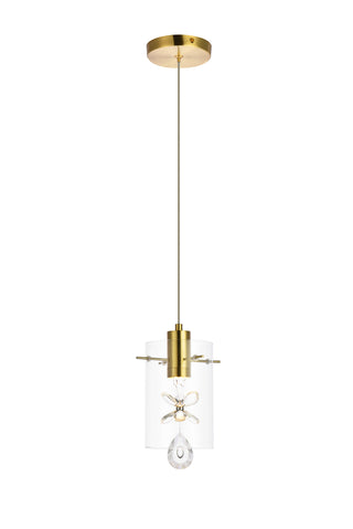 Hana 1 light Gold Pendant