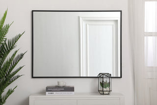 Metal frame rectangle mirror 27 inch in Black