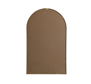 Metal Frame Arch Mirror 24x40 Inch in Brass