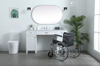 60 Inch ADA Compliant Bathroom Vanity In White